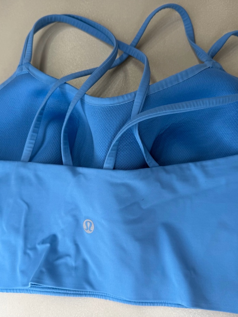 lululemon athletica Bright Blue Strappy Sports Bra